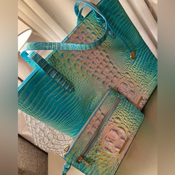 ๐ BRAHMIN | COTTON CANDY | BROOKE TOTE & POUCH - Picture 3 of 5